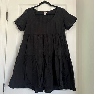 A New Day Textured Black Dress